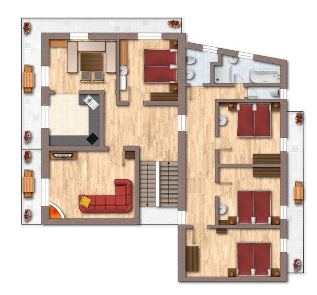 Appartement Andrea Hauser - Riedltischler 齐勒河谷采尔 外观 照片